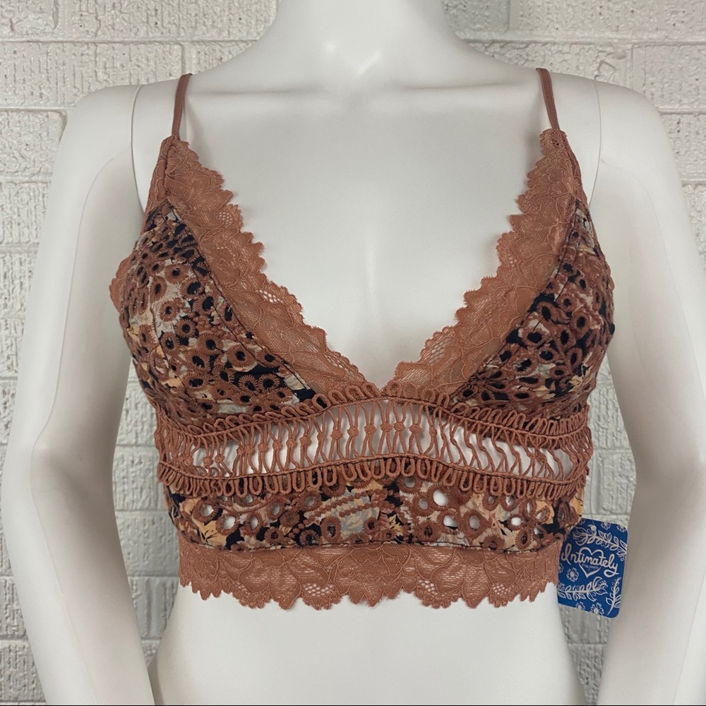 Free People Emma Soft Bralette black combo